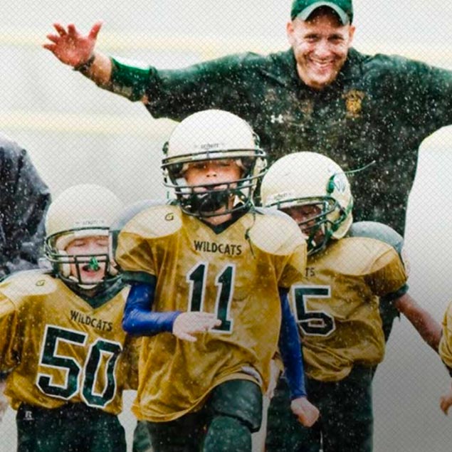 kids running and participating in the nfl foundation