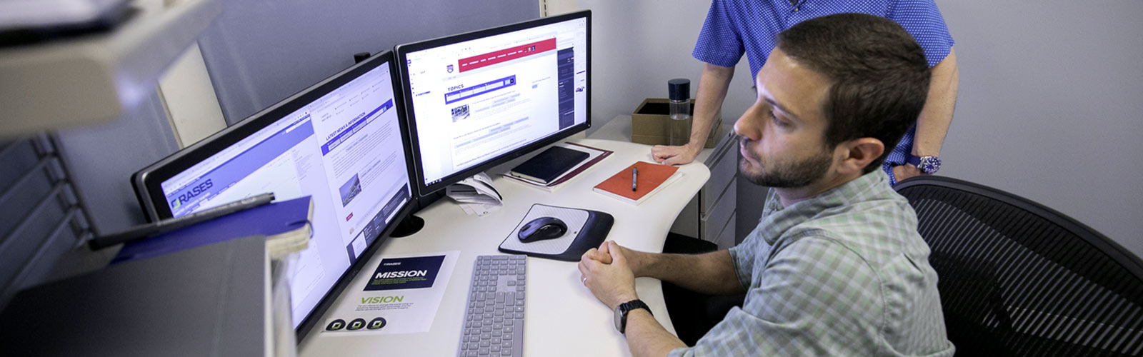 orases devops employees working on a task