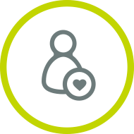 user heart icon