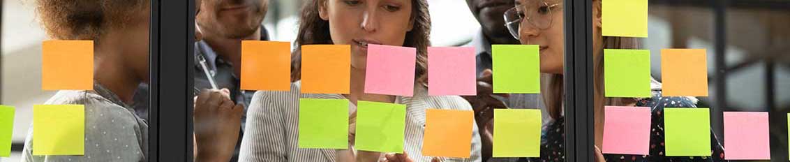 Team members engaging in Agile software development methodology