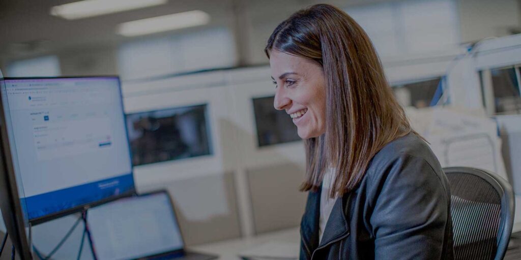 Orases developer working on custom ERP software