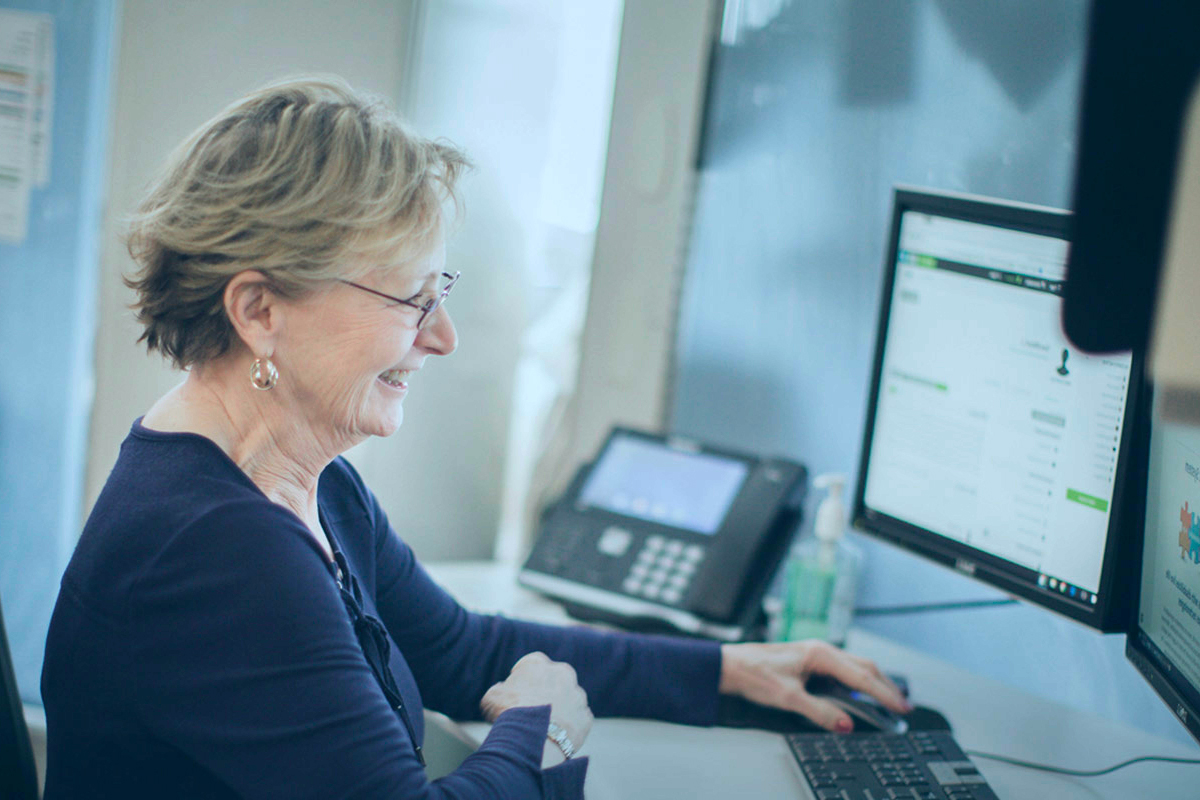 Orases team member working on Diversified Laboratory Repair inspection form