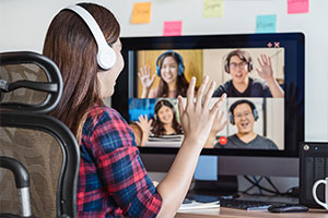 virtual meeting from remote work