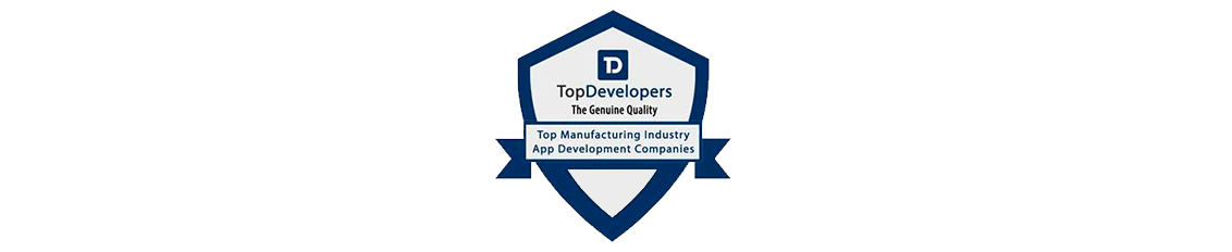 TopDevelopers Top Manufacturing Industry App Development Companies Award