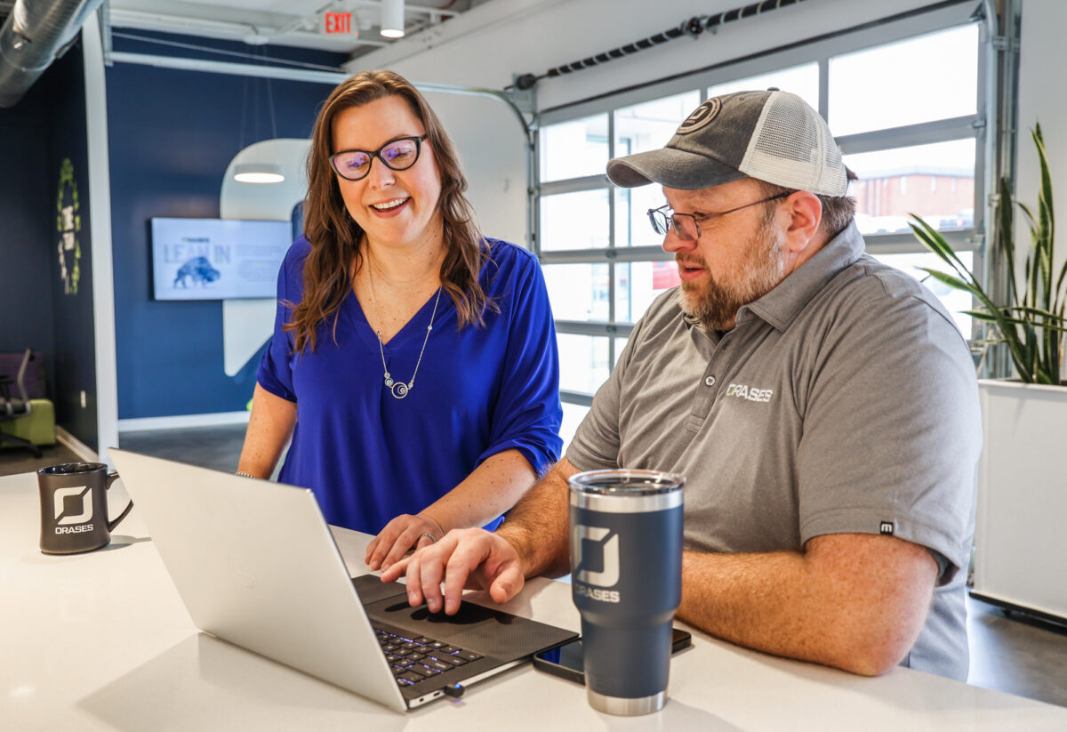 Orases employees working on transportation software development