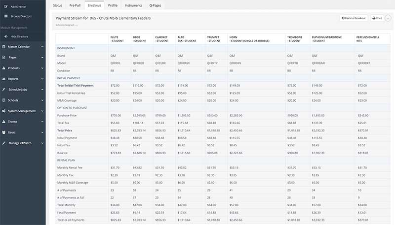 Q and F Payment Page