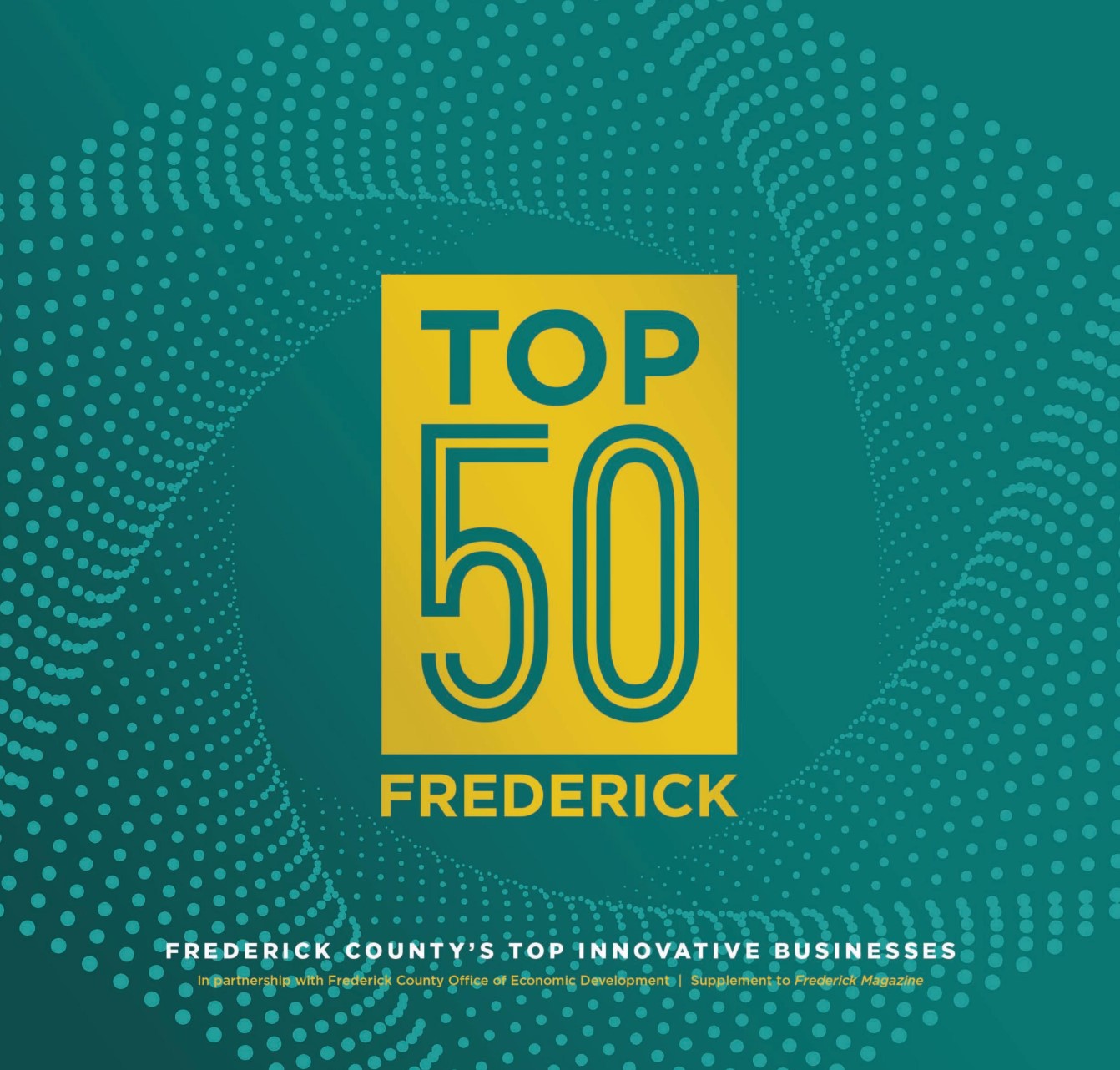 badge for top 50 business in frederick county