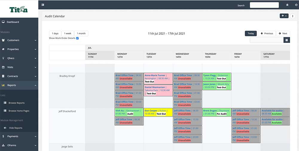 Atlas Home Energy Audit Calendar