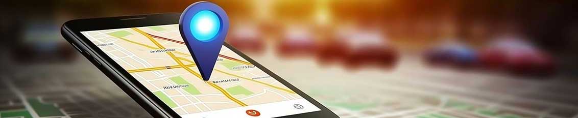 Cell phone displaying map of a custom route optimization software solution
