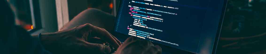Developer working on a custom insurance claims management software solution