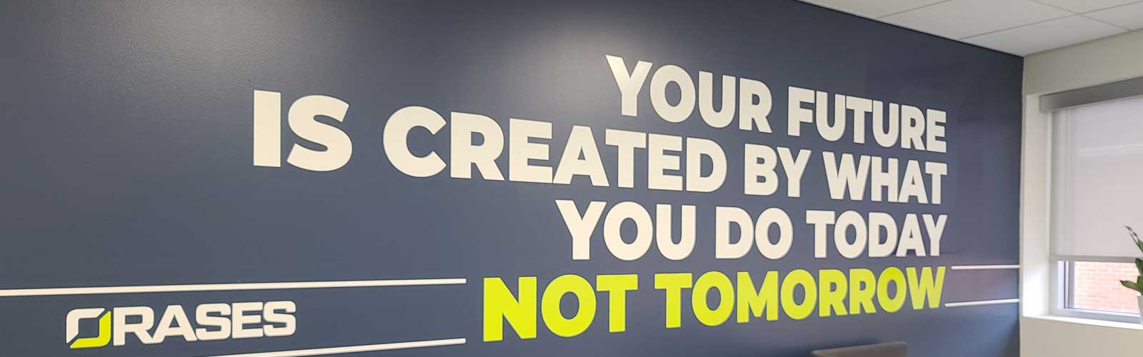 Orases quote on office wall