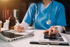 healthcare costs and fees concept
