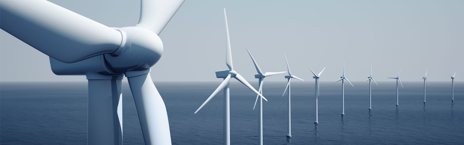 Wind turbines in the water