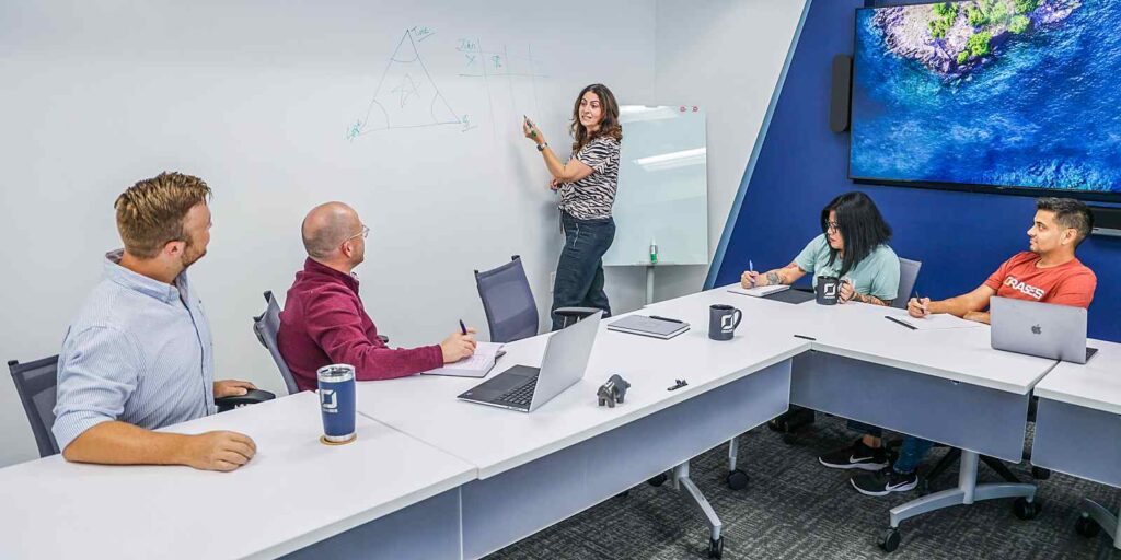 orases team meeting to review mvp Product Development